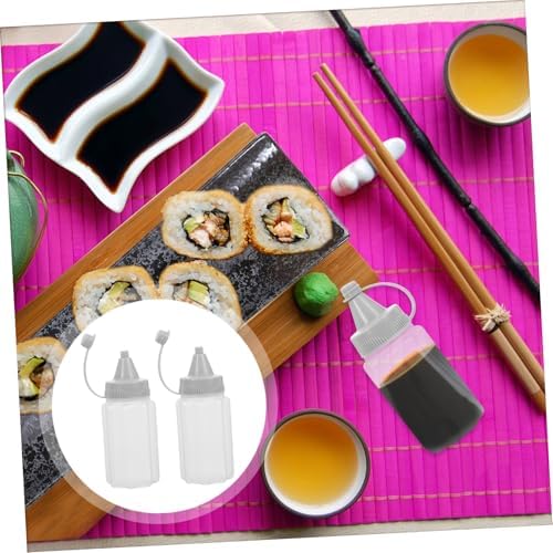 UTHCLO 3sets Mini Condiment Squeeze Bottles for BBQ Home Use