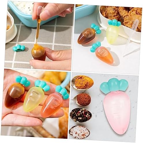 Mini Carrot Condiment Boxes 9pcs Reusable Sauce Cups