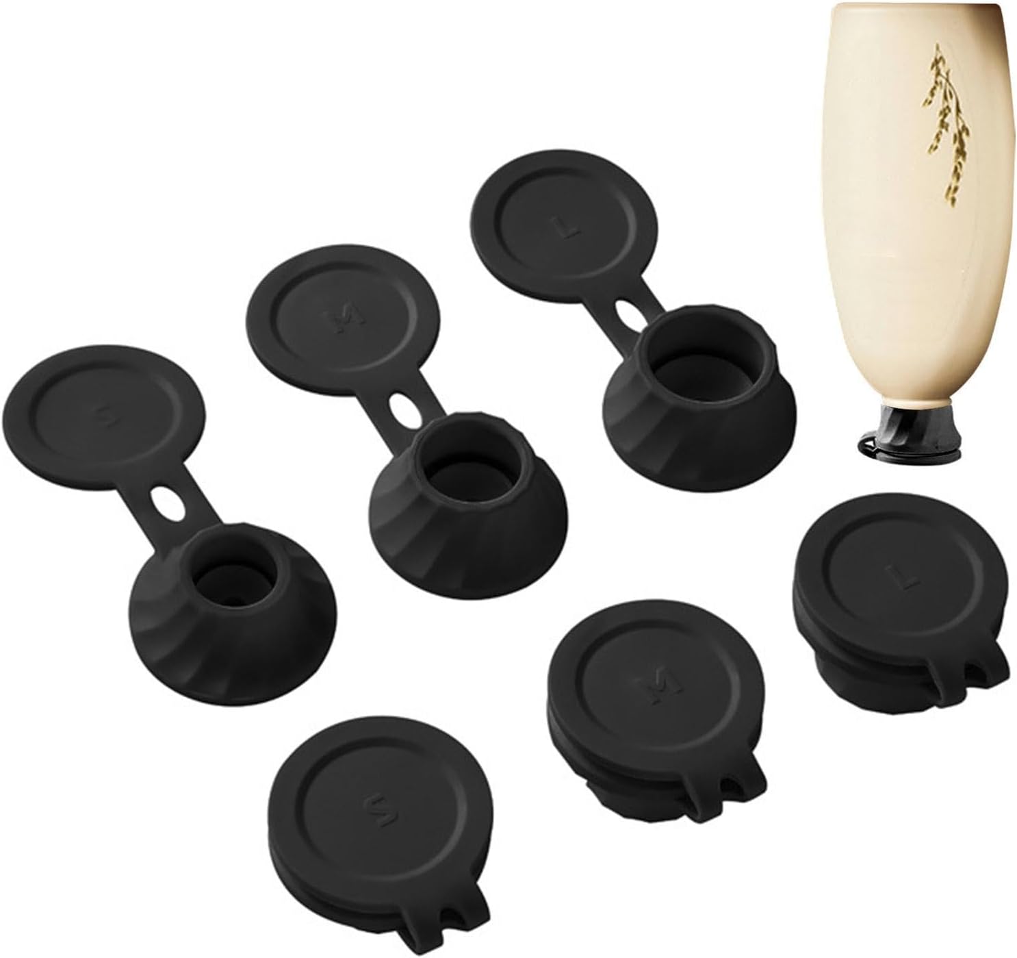 Inverted Caps Flipping Bottle Set - 6Pcs Liquid Extraction Cap Kit