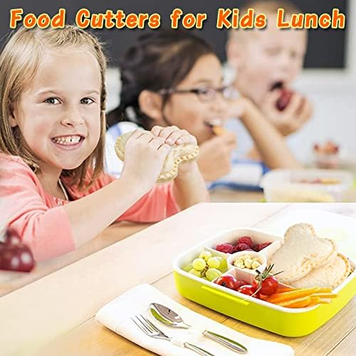 FASTSPOK 12Pcs Sandwich Cutter Sealer Set for Kids