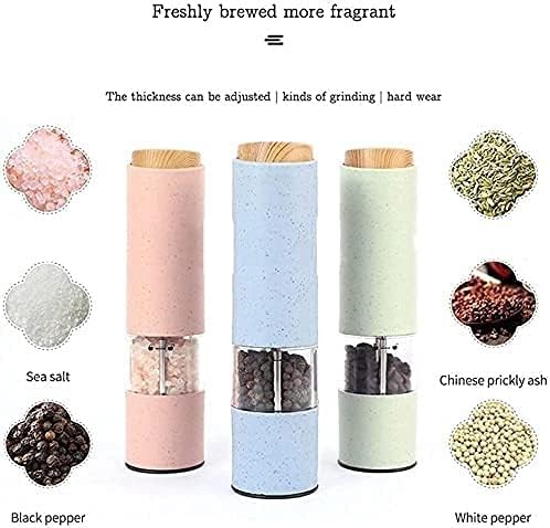 Feilx Electric Pepper and Salt Grinder Set with Gravity Mill
