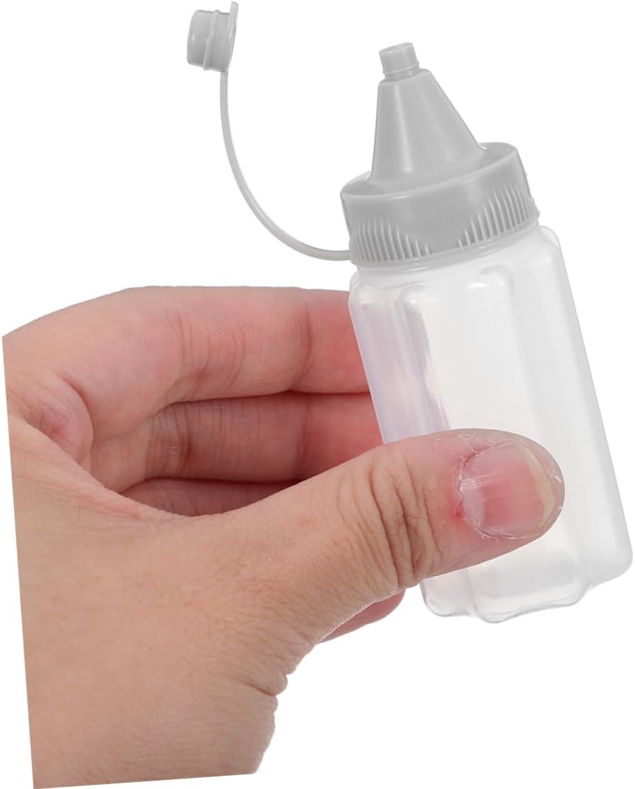 8PCS Reusable PP Condiment Squeeze Bottles 30ml