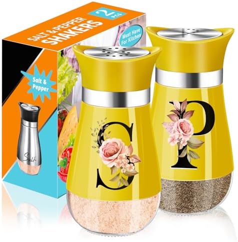HFoumre Salt Pepper Shakers Set Yellow