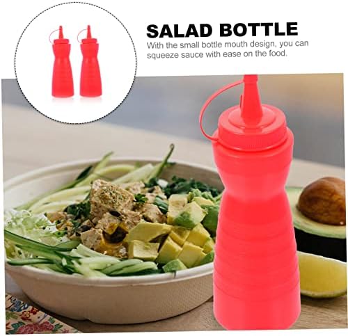 CIYODO 400ml Red Condiment Squeeze Bottle for Kitchen Use 1