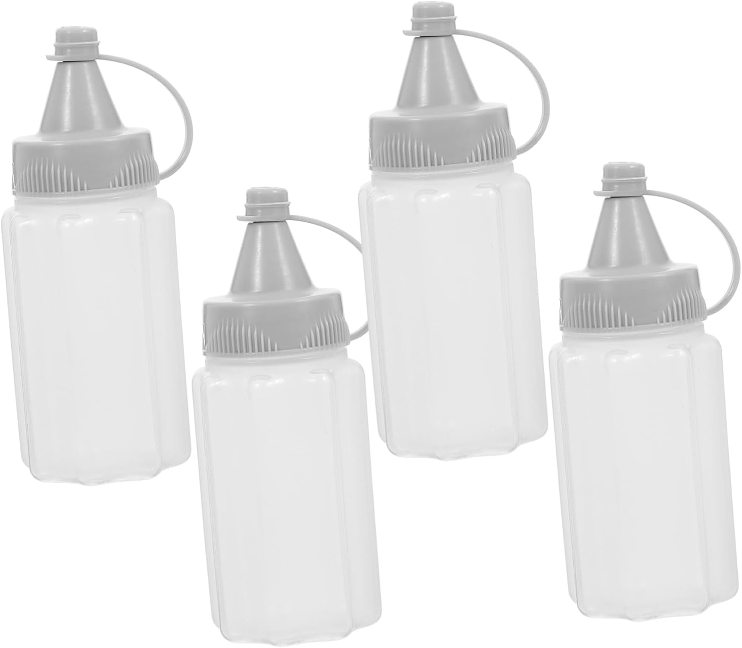 Hoement 4 Pack Mini Squeeze Bottles for Sauce Storage