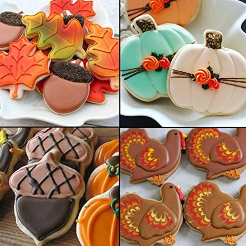 6PCS Thanksgiving Cookie Cutters Set Stainless Steel 1