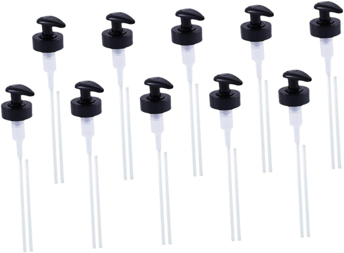 FOMIYES 20 Sets Reusable Pp Black Condiment Squeeze Bottles