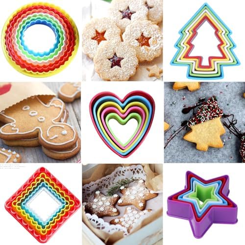 KALAIEN 37 Pcs Cookie Cutter Set with 7 Shapes 1