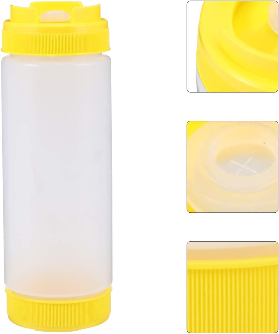 Food Grade Plastic Squeeze Bottles Two-in-One Sauce Containers