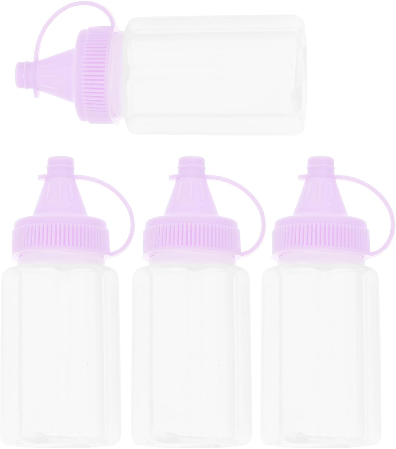 HOLIDYOYO 4PC Refillable Condiment Squeeze Bottles 1