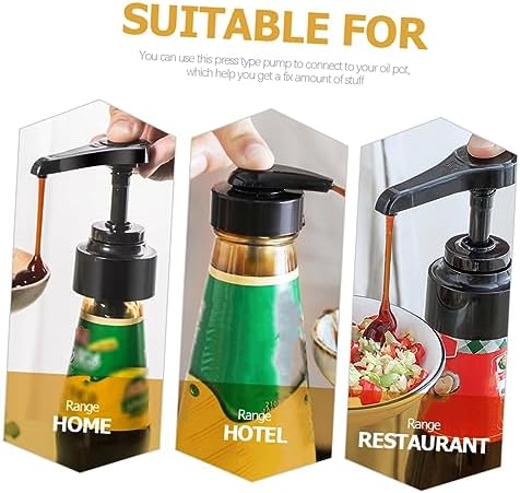 VINTORKY 4Pcs Condiment Squeeze Pump Set for Kitchen Bottles 1