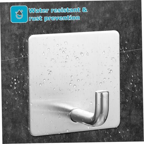 4pcs Modern Adhesive Wall Hooks for Bathroom