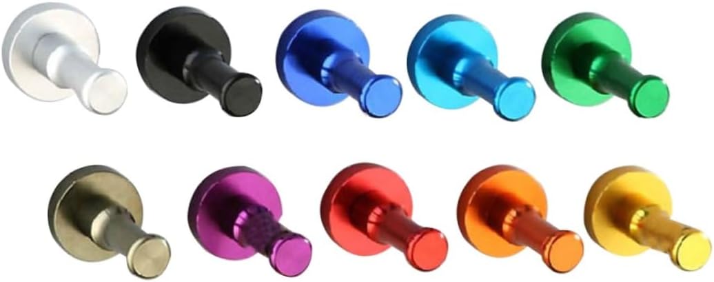 Garneck 10 Pcs Solid Aluminium Wall Hooks