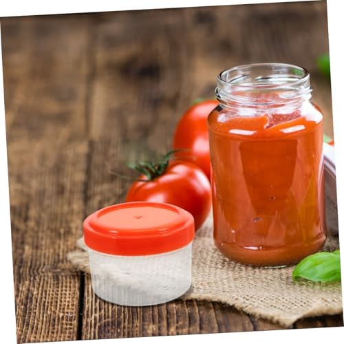 HAKIDZEL Mini Sauce Cups with Lids for Condiments and Salad Dressings