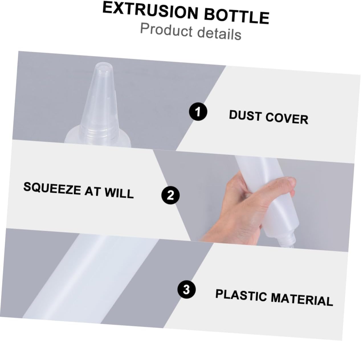 HOLIDYOYO 6 Pack 250ml Squeeze Condiment Bottles