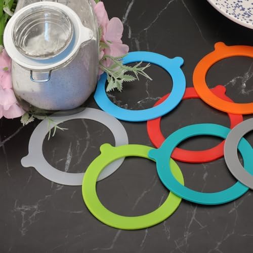 Uxcell 9 Pcs Silicone Gasket for 37 Inch Glass Jars