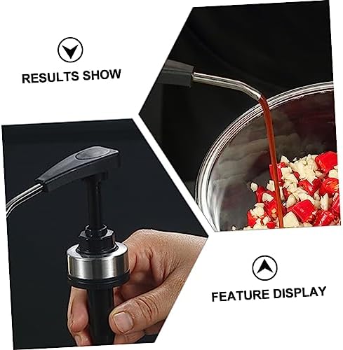 HOLIDYOYO 2pcs Stainless Steel Sauce Bottle Nozzle Set