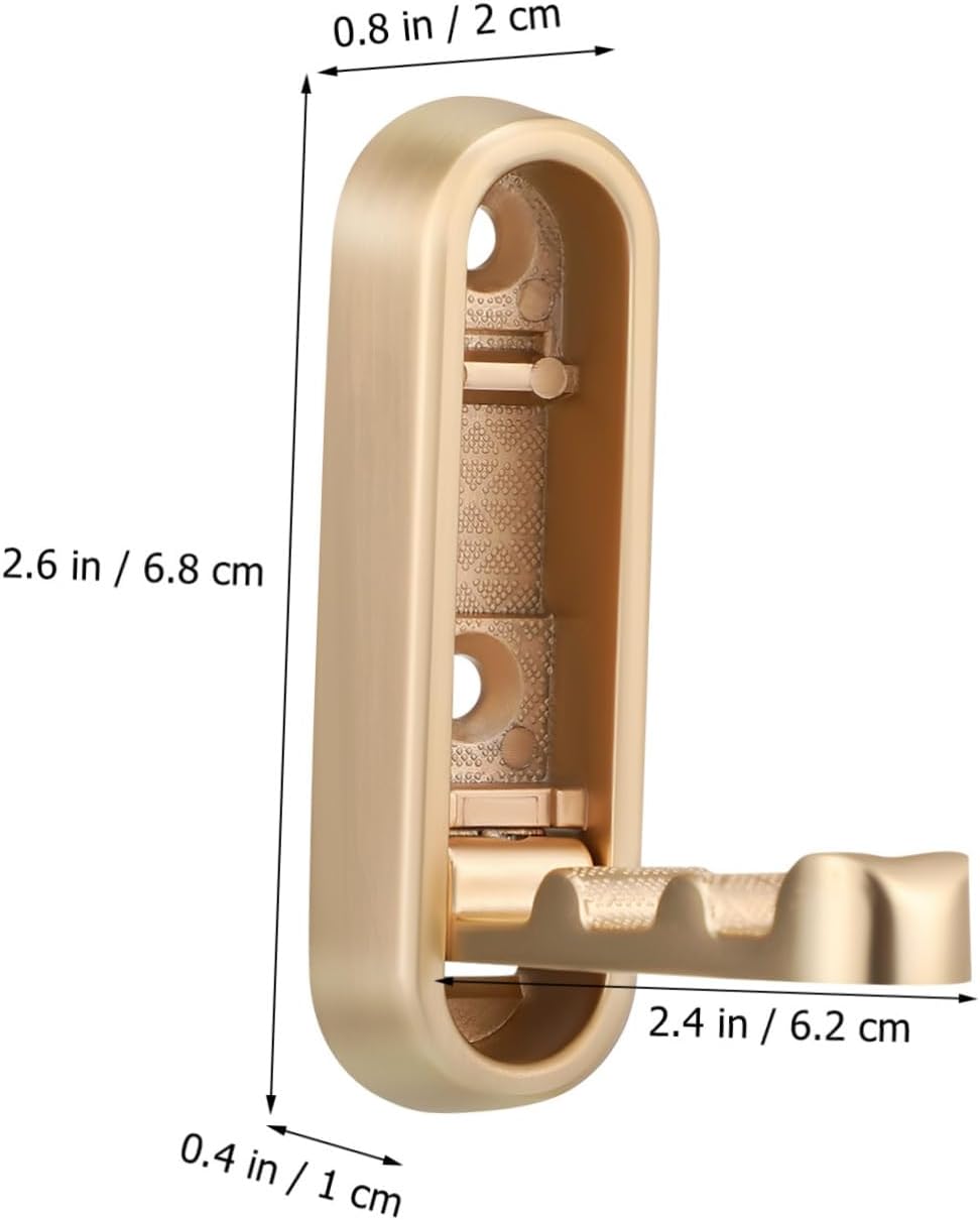Veemoon 4 Pcs Folding Hooks for Wall Coat Backpack Towel Hanging