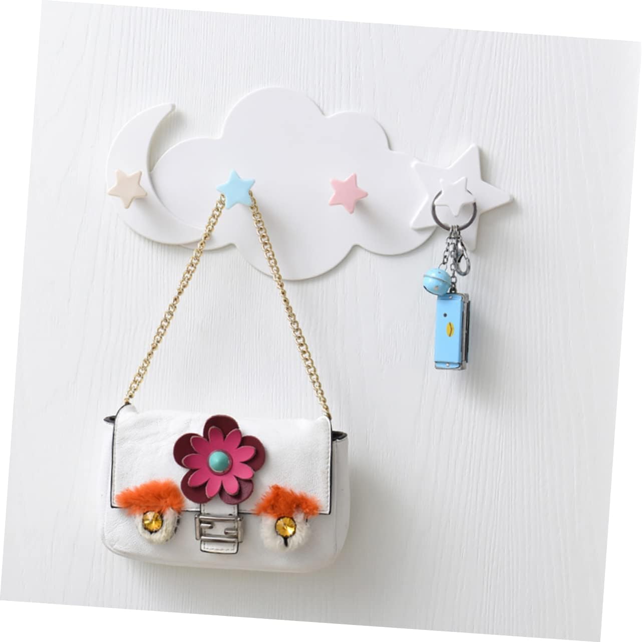 2pcs Cartoon Star and Moon Wall Hangers for Kids Room