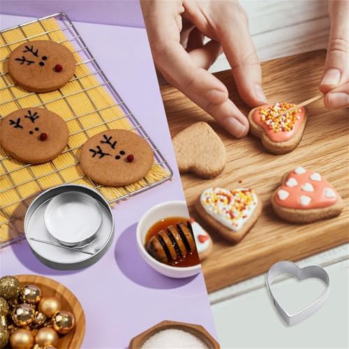 Stainless Steel Cookie Cutter Set for Korean Candy Making
