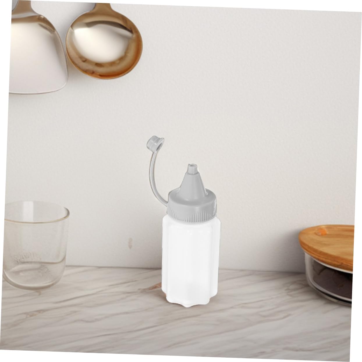 Cabilock Reusable Condiment Squeeze Bottles for Kitchen Use 1