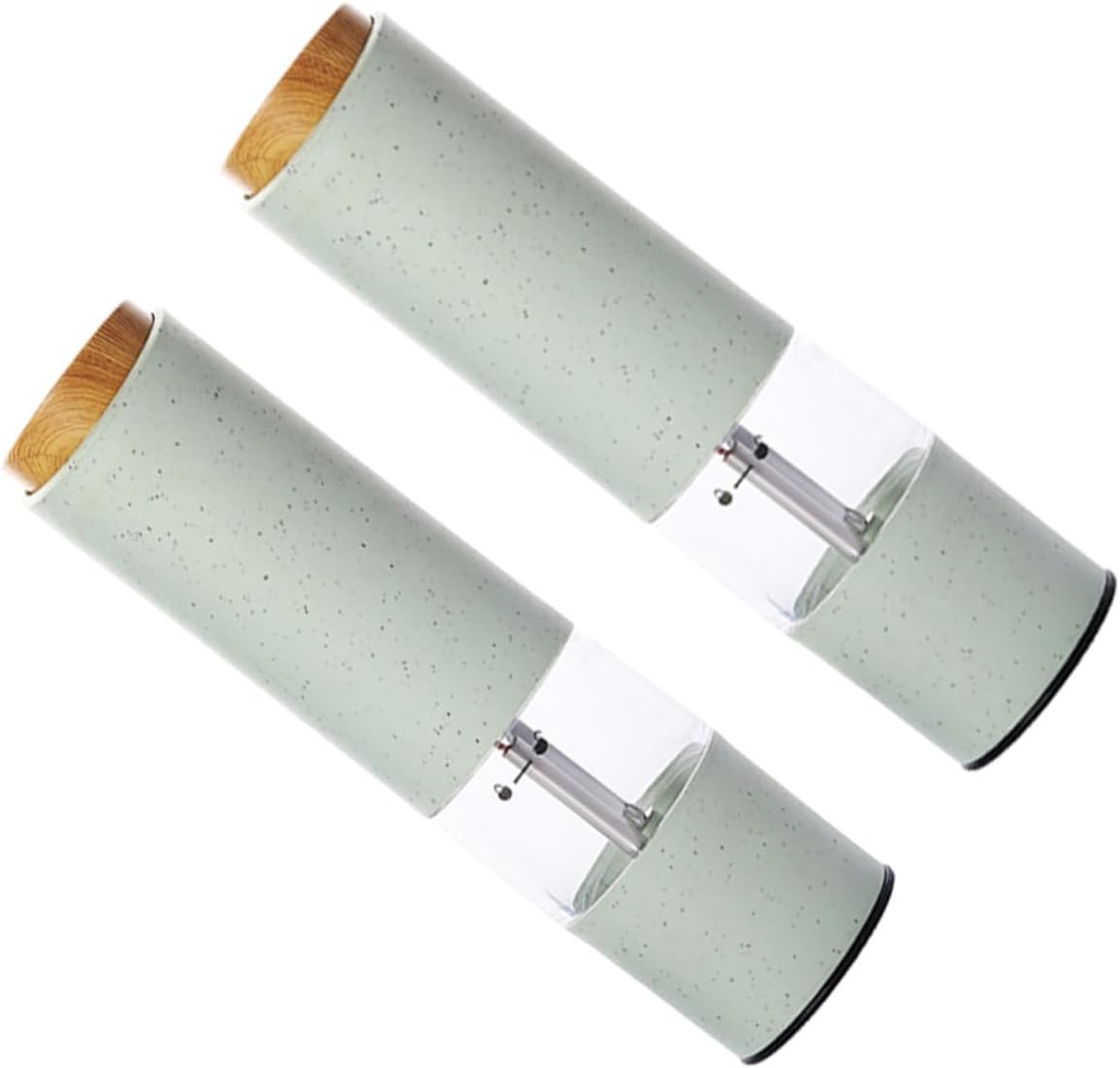 Battery-Powered Pepper Grinder Set 2PCS Non-Slip Base