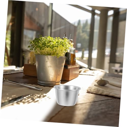 HOLIDYOYO 12-Piece Stainless Steel Sauce Cups Set