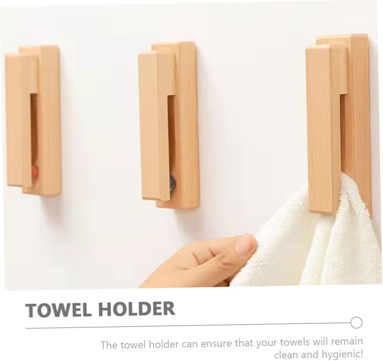 HOMOCONO Wall Mount Towel Rack with Rustic Design
