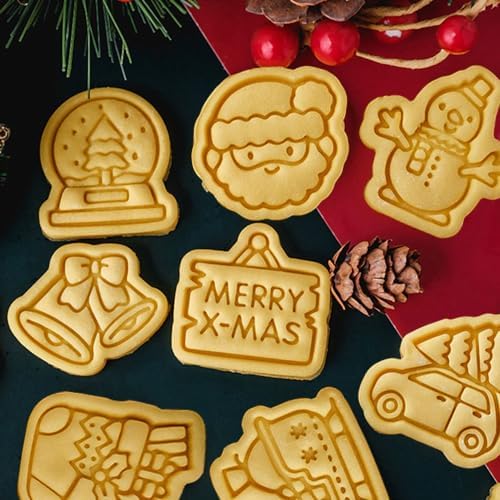 3D Cartoon Christmas Cookie Cutter Set 20pcs