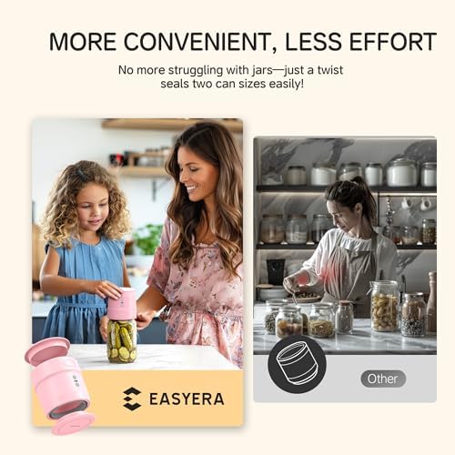 EASYERA Dual-Head Mason Jar Vacuum Sealer Kit 1