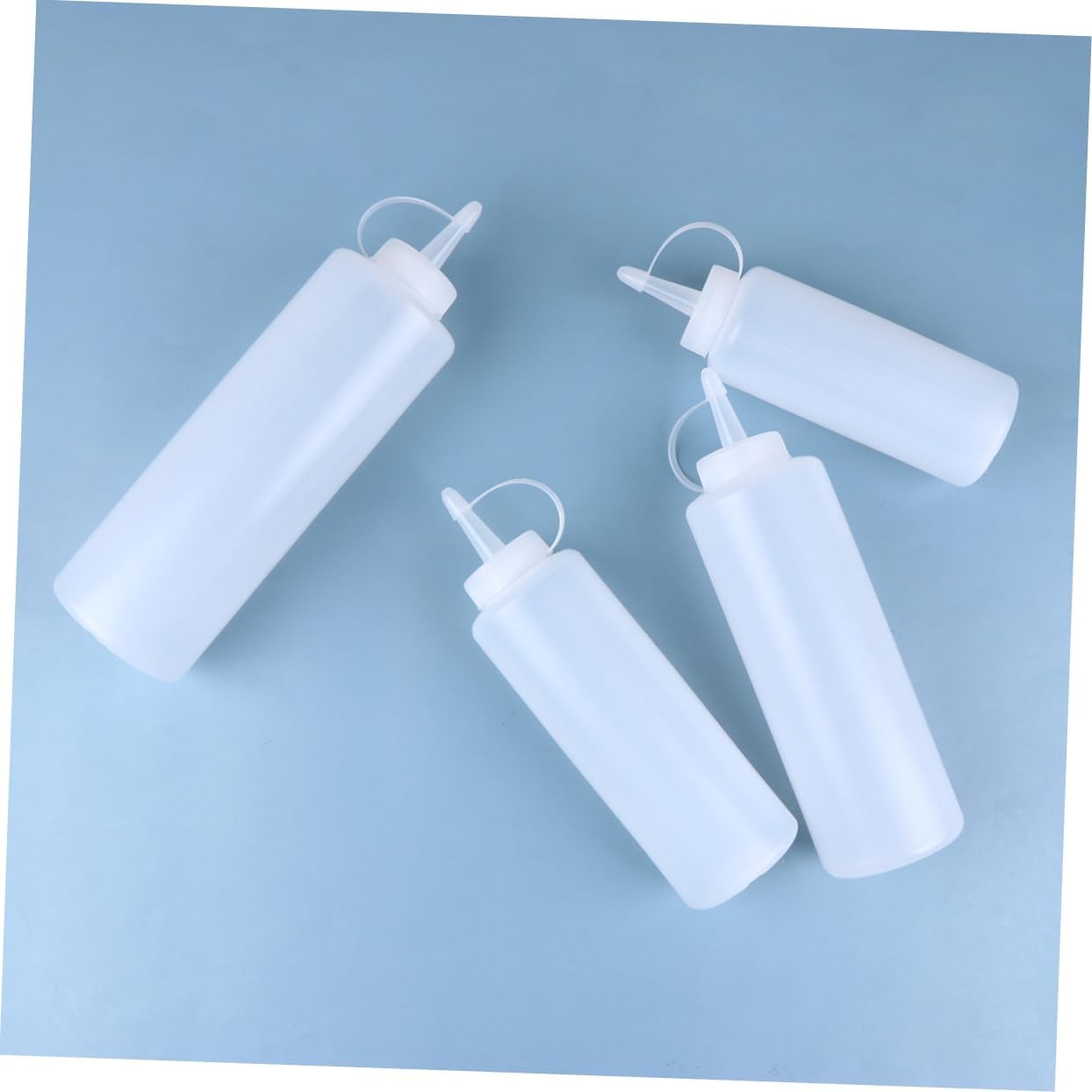 Salad Dressing Bottles with Lid 4 Piece Set