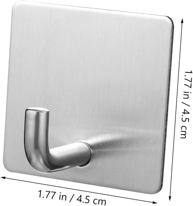 FOMIYES Chrome Bathroom Towel Hooks Adhesive