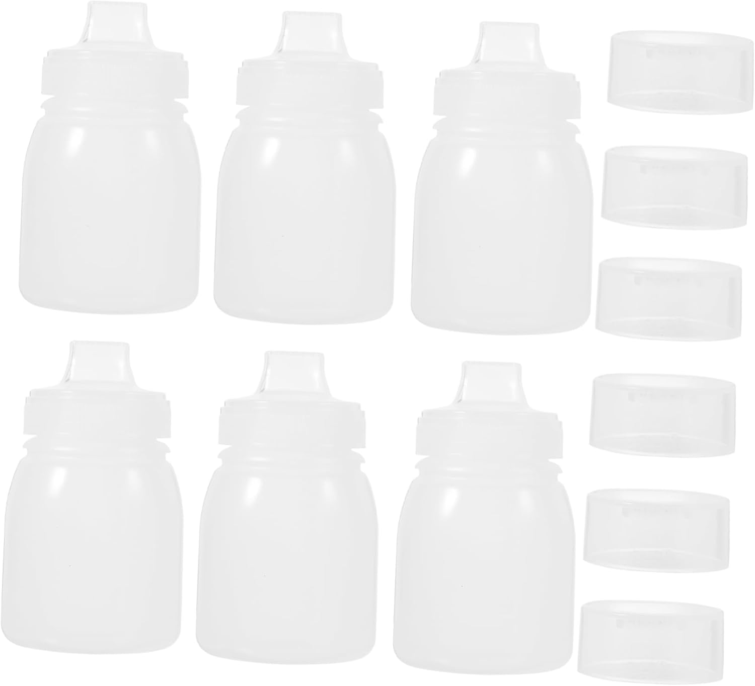 CIYODO 6pcs Condiment Squeeze Bottles Set 180ml