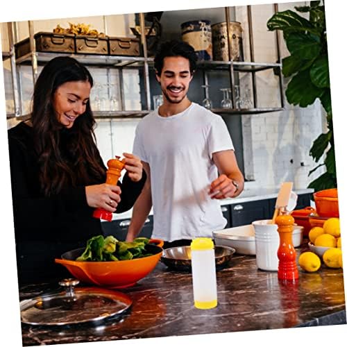 Alipis 20oz Two Headed Squeeze Sauce Bottles Reusable Condiment Dispenser
