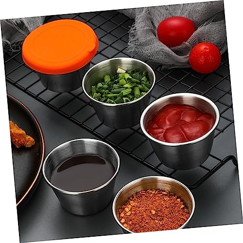 HOLIDYOYO 6pcs2 Silicone Dipping Bowls Lids Set