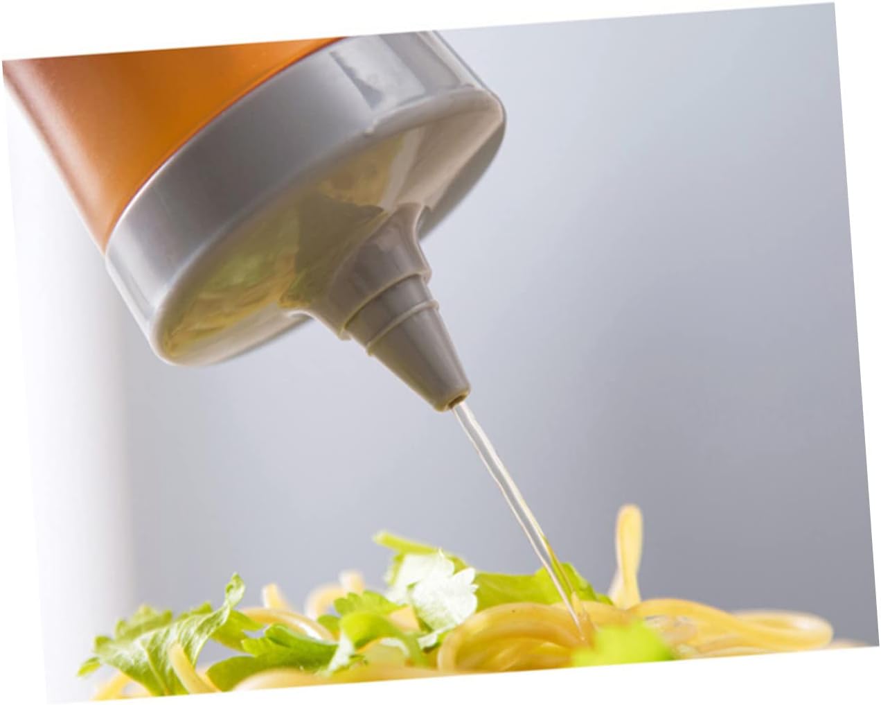 350ml Reusable Condiment Squeeze Bottle Leakproof Grey