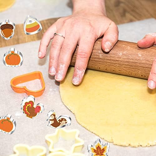 6PCS Thanksgiving Cookie Cutters Set Stainless Steel 1