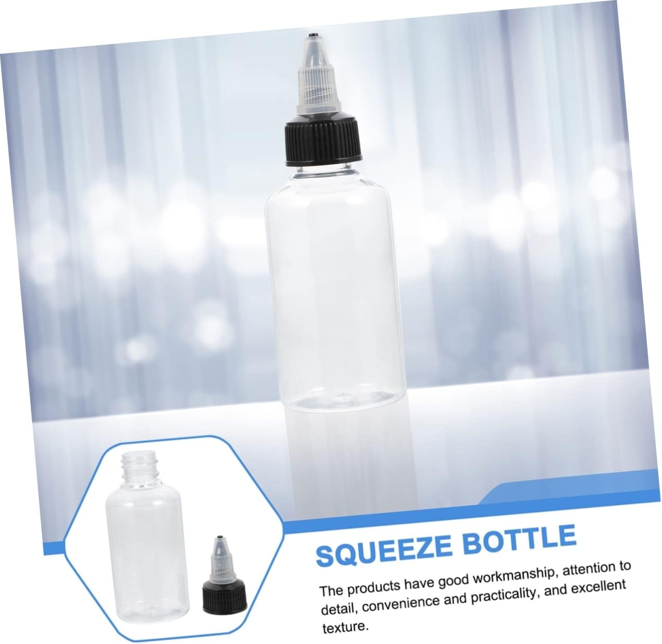 20 Pcs PET Condiment Squeeze Bottles 1