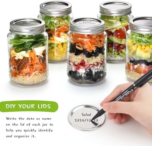 Volenra Canning Jar Lids Regular Mouth Set of 12