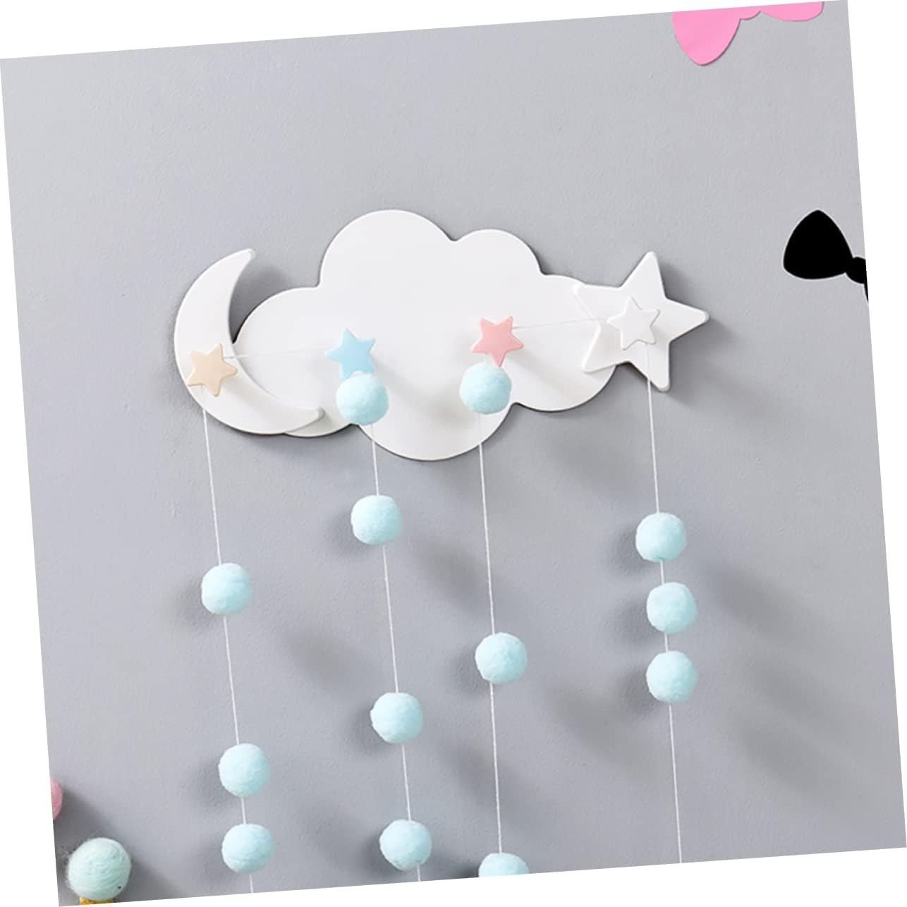 2pcs Cartoon Star and Moon Wall Hangers for Kids Room