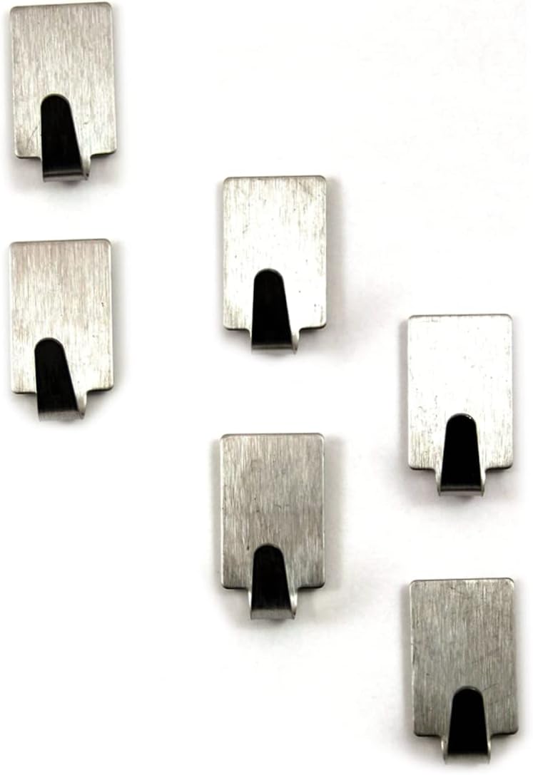 MAGICLULU Adhesive Hooks 36 Pack Stainless Steel Towel Racks for Kitchen Bathroom