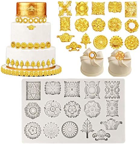 TNNOKL Sugarcraft Vintage Embossed Cookie Cutter Set