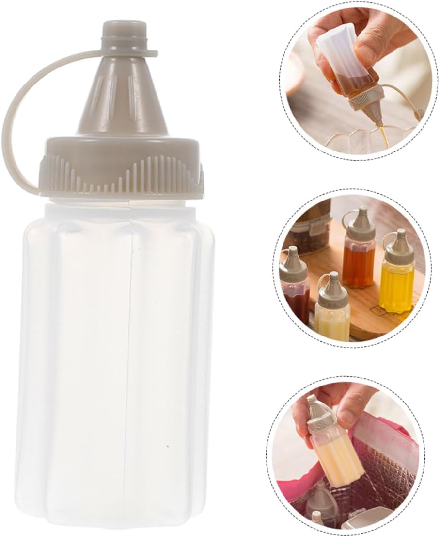 GARVALON 12pcs Leakproof Squeeze Bottles for Salad Dressing and Travel