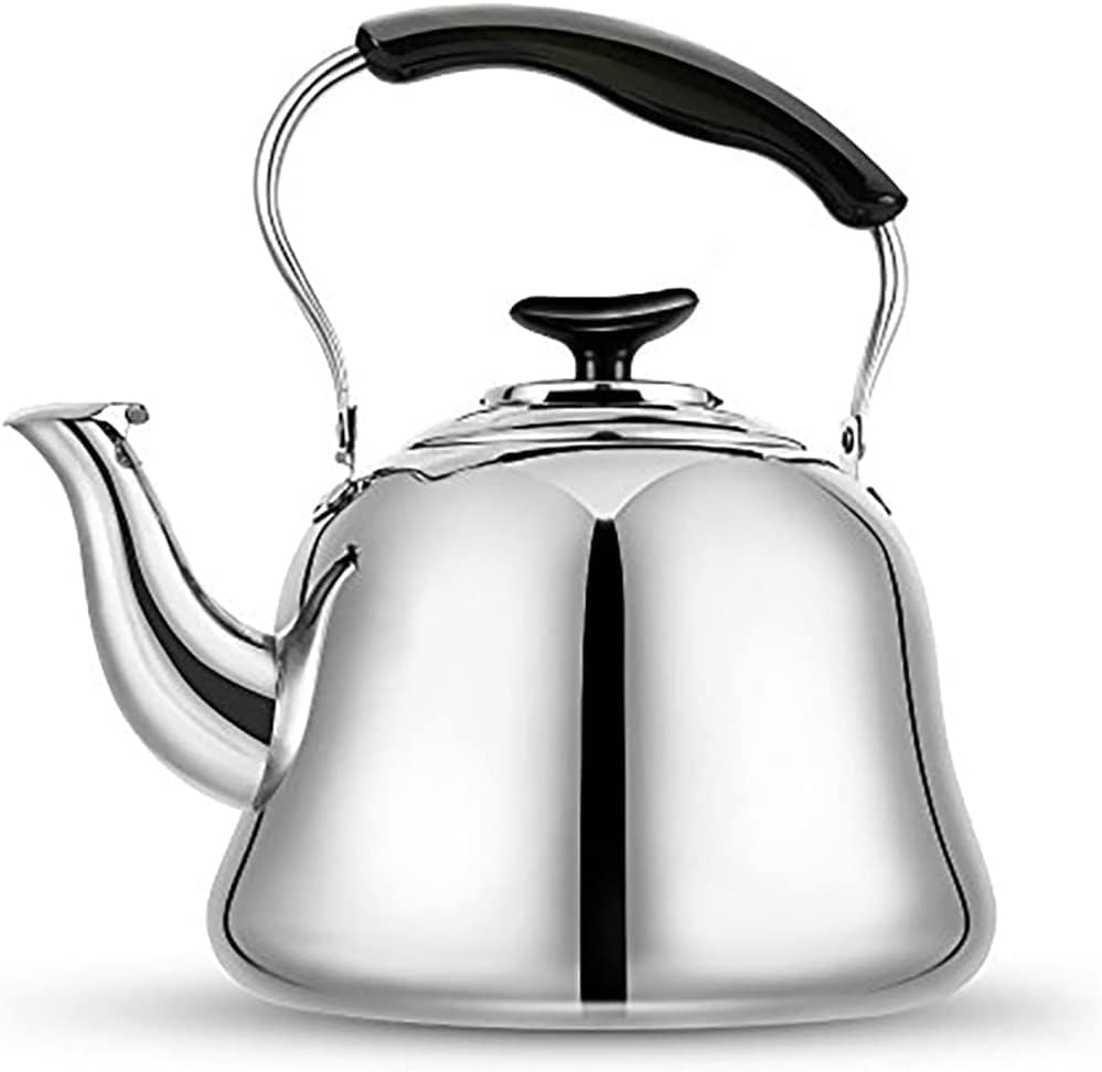 2L Whistling Stovetop Tea Kettle - Durable Stainless Steel with Anti-Scald Handle