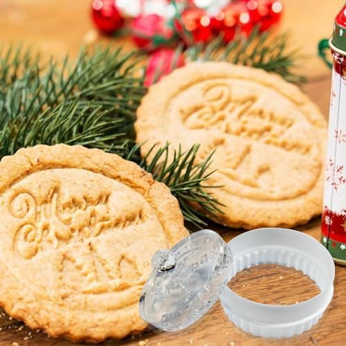 Personalized Christmas Cookie Stamp with Family Name Customized Cutter Mold