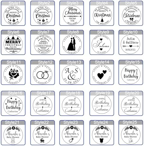 Personalized Birthday Cookie Stamp with Custom Family Name