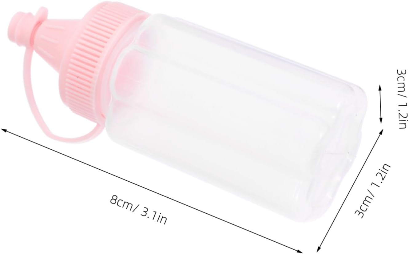 SECFOU 4PCS Reusable Honey Bear Squeeze Bottles