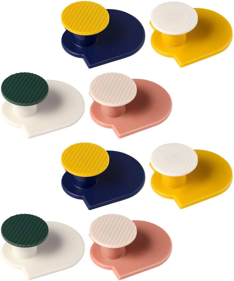 Cabilock 8 Piece Wall Mounted Sticky Hooks