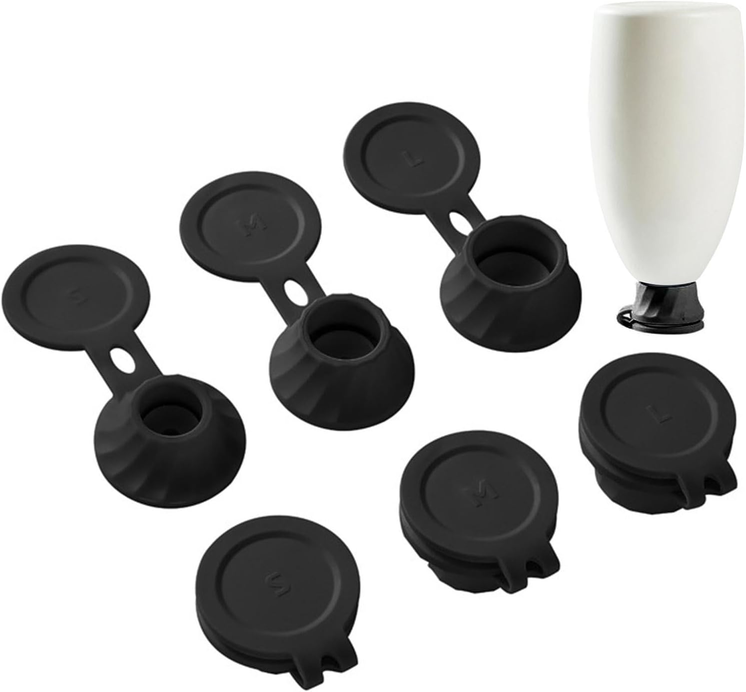 Inverted Caps Flipping Bottle Set - 6Pcs Liquid Extraction Cap Kit