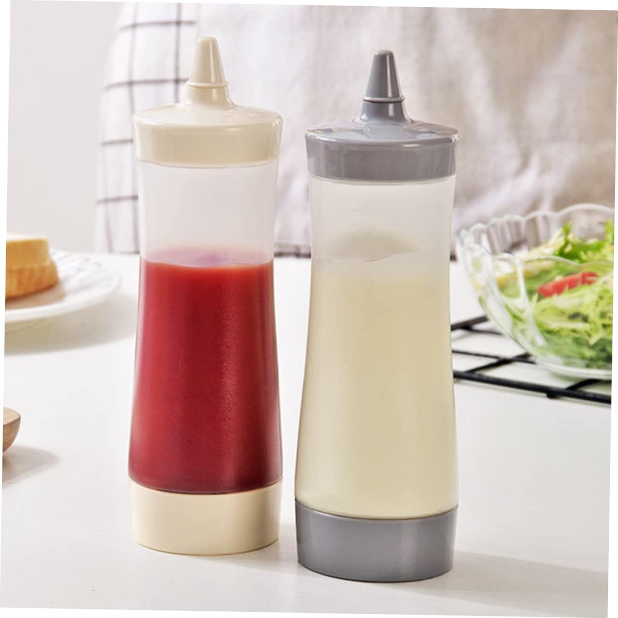 CIYODO Ketchup Squeeze Bottle for Salad Dressing